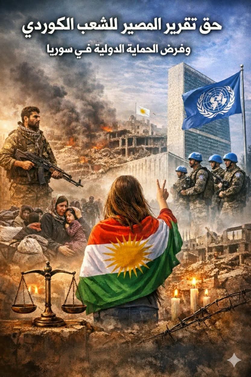 المطالبة بتفعيل حق تقرير المصير للشعب الكوردي وفرض الحماية الدولية في سوريا